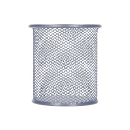 Cubilete Portalapices Q-Connect Plata Metal Redondo Rejilla Diametro 86 mm Alto 105 mm Cubilete Portalapices Q-Connect Plata Metal Redondo Rejilla Diametro 86 mm Alto 105 mm