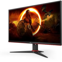 AOC Q27G2E/BK Monitor Gaming 27" QHD (2560x1440) LED 155Hz 1ms, 2xHDMI DP, FreeSync Premium, Negro/Rojo