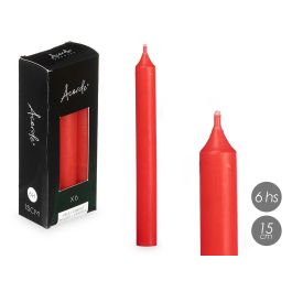 Set 6 Cirios Rojo 15 Cm 6 Horas Acorde (12 Unidades) Set 6 Cirios Rojo 15 Cm 6 Horas Acorde (12 Unidades)