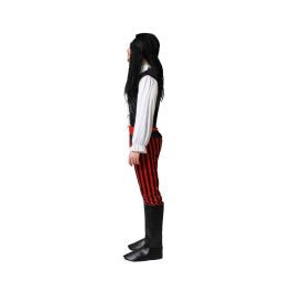Disfraz Pirata para Hombre Adulto Rayas Rojas Talla XS-S con Camisa, Pantalón, Cinturón y Pañuelo