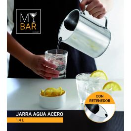 My Bar Jarra de Agua con Retenedor de Acero Inoxidable 1.4 L (12 Unidades)