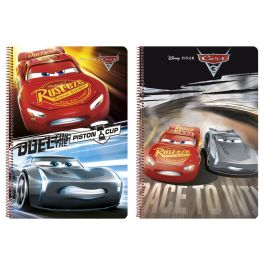 Cuaderno Espiral Safta Folio 80 H 60 gr Cuadro 4 mm Tapa Extradura Cars 3