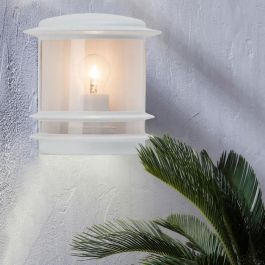 HOLLYWOOD-Aplique de exterior Al. 25 cm Blanco brillante HOLLYWOOD-Aplique de exterior Al. 25 cm Blanco brillante