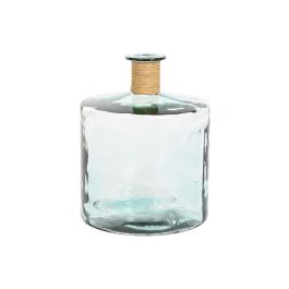 Jarrón Home ESPRIT Transparente Junco Cristal reciclado Natural 35 x 35 x 45 cm Precio: 77.59000007. SKU: B1FPF998HB