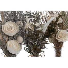 Planta Shabby DKD Home Decor Blanco Natural 11 x 40 x 11 cm (3 Unidades)