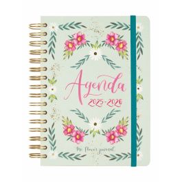 Finocam E10 Agenda The Flower Journal Espiral Doble 155x212 mm Tapa Dura Verde 2025-2026 - Diseño colaborativo, minimalista, para estudiantes y adultos Precio: 14.49999991. SKU: B1GBS643TE