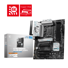 MSI B760 GAMING PLUS WiFi DDR4 Placa Base ATX, Intel LGA 1700, DDR4, Wi-Fi 6E, Bluetooth 5.3, 2.5G Ethernet, 007D98-043R MSI B760 GAMING PLUS WiFi DDR4 Placa Base ATX, Intel LGA 1700, DDR4, Wi-Fi 6E, Bluetooth 5.3, 2.5G Ethernet, 007D98-043R