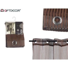 Cortina 140X260Cm 6 Ollaos Brillo Marron Giftdecor (6 Unidades) Cortina 140X260Cm 6 Ollaos Brillo Marron Giftdecor (6 Unidades)
