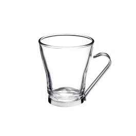 Bormioli Rocco Taza Cappuccino 235 ml Colección Oslo, Cristal Templado, Asa Acero Inoxidable, Apta Lavavajillas y Microondas (6 Unidades) Precio: 32.99000023. SKU: B1D6R83V2R