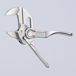 Knipex 86 04 100 Alicates Bimateria Universales de 100 mm Zangenschlüssel XS, Acero Cromado, hasta 2.1 cm