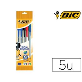 Boligrafo Bic Cristal Original Bolsa De 5 Unidades Colores Surtidos 2 Azul -1 Negro -1 Rojo -1 Verde Precio: 3.50000002. SKU: B14VXW452J