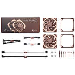 NOCTUA NF-A12x25 G2 PWM Sx2-PP Ventilador de 120mm PWM para PC, 2 Unidades, Beige