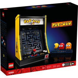 LEGO 10323 Icons PAC-MAN Juego Arcade, Maqueta para Construir para Adultos, Máquina de Juego con Personajes