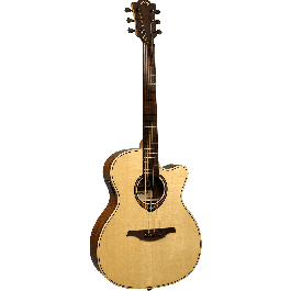 LAG Guitarra Acústica Auditorium Cutaway Tramontane 318 A/E - Natural con Electrónica Fishman Ink3
