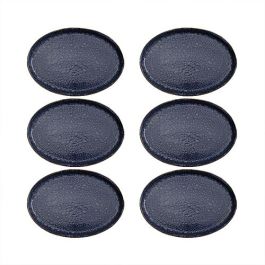 Moon Blue Fuente Oval 34X24X2 Cm (6 Unidades) Moon Blue Fuente Oval 34X24X2 Cm (6 Unidades)