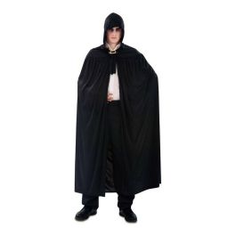 Capa adulto con capucha de punto negra talla única Precio: 12.59000039. SKU: B12DJYKQX6