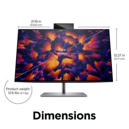 HP Monitor Z24m G3 23.8'' QHD (2560x1440) IPS 5ms USB-C Webcam Altavoces para Conferencias Plata