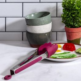 Cook Concept Pinzas de Silicona con Bloqueo de Cierre, Colores Surtidos (Rojo, Lila, Negro, Verde)