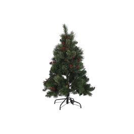 DKD Home Decor Árbol de Navidad Tradicional Red Forest Verde 150leds 80 x 120 x 80 cm