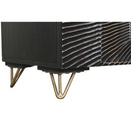 Mueble Tv Colonial DKD Home Decor Negro 40 x 50 x 160 cm Mueble Tv Colonial DKD Home Decor Negro 40 x 50 x 160 cm