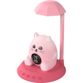 Bigben Interactive BIG3499550389937 Despertador Infantil con Luz Nocturna Diseño Gato