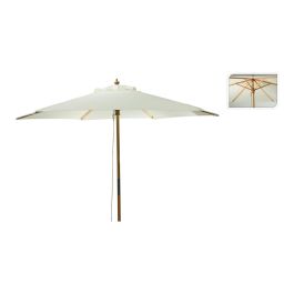 Sombrilla para Jardín Parasol Ø2,6 x 2,2 m UPF +30 180 g/m² Mango y Varillas de Madera Precio: 67.69000029. SKU: B16NZ26AWD