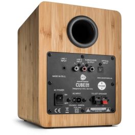 Wavemaster CUBE NEO Mini 2.0 Altavoces Inalámbricos Bluetooth 2.0 Canales, 36W, 55-22000 Hz, Color Bambú