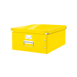 Leitz Caja de Archivo Click&Store Grande 369x200x484 mm, Amarilla, 29 Litros Precio: 36.9655. SKU: B1GC9LPQSX