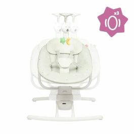 Badabulle Columpio Lateral Ultra Confort, Arco de Juego Ajustable y Extraíble, Verde Liquen/Agua BAD3661276182752