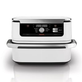 Ninja AF500EUWH Foodi FlexDrawer Freidora de Aire Caliente 10.4L Doble Zona 8 Personas Blanco