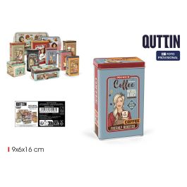 Bote de Metal para Café Molido Quttin - 9x6x16 cm (12 Unidades) Precio: 18.79000046. SKU: B1A8NCE9GN