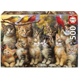 Educa EDU1747456935666 Puzzle Gatitos y Pájaros 500 piezas Precio: 24.50000014. SKU: B14VQ7K6XZ