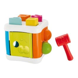 Cubo encajable 2 en 1 con martillo para encajar las bolas 14x14x16 cm Cubo encajable 2 en 1 con martillo para encajar las bolas 14x14x16 cm