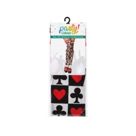 Medias Reina De Corazones para Disfraces de Halloween y Carnaval - Multicolor