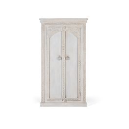 Giner y Colomer Armario de 2 Puertas en Madera de Mango Blanco Envejecido 180 cm Precio: 1476.1879. SKU: B17JEKTY8P