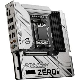 MSI Placa Base B650M PROJECT ZERO, AMD AM5, Chipset B650, DDR5, Wi-Fi 6E, Bluetooth 5.3, Micro ATX - 911-7E09-007
