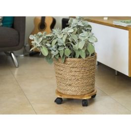 NATURE Mesa enrollable para plantas de bambú H8 x Ø30 cm
