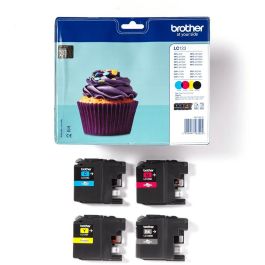 BROTHER Pack cartuchos Negro, Cian, Magenta y Amarillo MFC-J4410DW/MFC-J4510DW, 600 pag