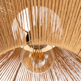 Lámpara Techo Natural Cuerda de Papel 60 X 60 X 27 cm