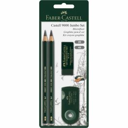 Faber Castell Set De Dibujo Jumbo 9000 Negro - Blister 4 Piezas con Lápices de Grafito Extra Voluminosos Precio: 6.50000021. SKU: B16S6RLCKX
