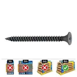 Celo Tornillo cartón yeso placa-metal 3,9x25mm fosfatado, 1000 unid. - Aplicación: Tabiques, muebles y techos de cartón yeso