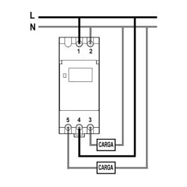 Solera Interruptor horario semanal digital-analógico 230V AC 16A Blanco R168D