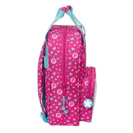 Mochila Escolar Pinypon Azul Rosa 20 x 28 x 8 cm
