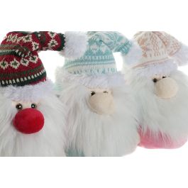 DKD Home Decor Peluche Navidad Tradicional Multicolor 15 x 20 x 15 cm (12 Unidades)
