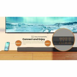 Hisense HS3100 Barra de Sonido 3.1 Canales 480W con Subwoofer Inalámbrico Activo, DTS Virtual:X y Dolby Digital Negro