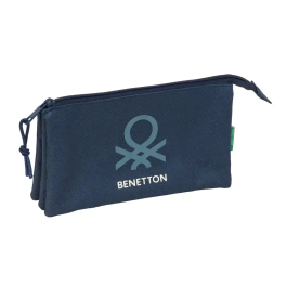 Safta Estuche Portatodo Benetton Basic Tres Cremalleras 120x220x30 mm Precio: 16.50000044. SKU: B1E5P67VYA
