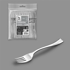 Best Products Tenedor degustación 10 cm plástico plata reutilizable 24 uds Precio: 1.49999949. SKU: B194TM7JZX