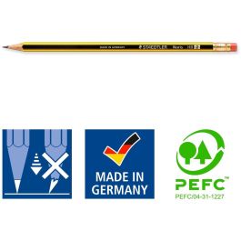 STAEDTLER Lápices Noris 122 KP72, 72 Unidades, Mina Blanda HB, Cuerpo Hexagonal