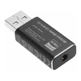 SHARKOON Gaming DAC Pro S - Tarjeta de Sonido Externa USB para PC con Conector 3,5 mm, Negro