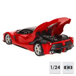 BURAGO Ferrari LaFerrari Coche a Escala 1:24, Apertura de Puertas, Juguete para Niños +3 Años